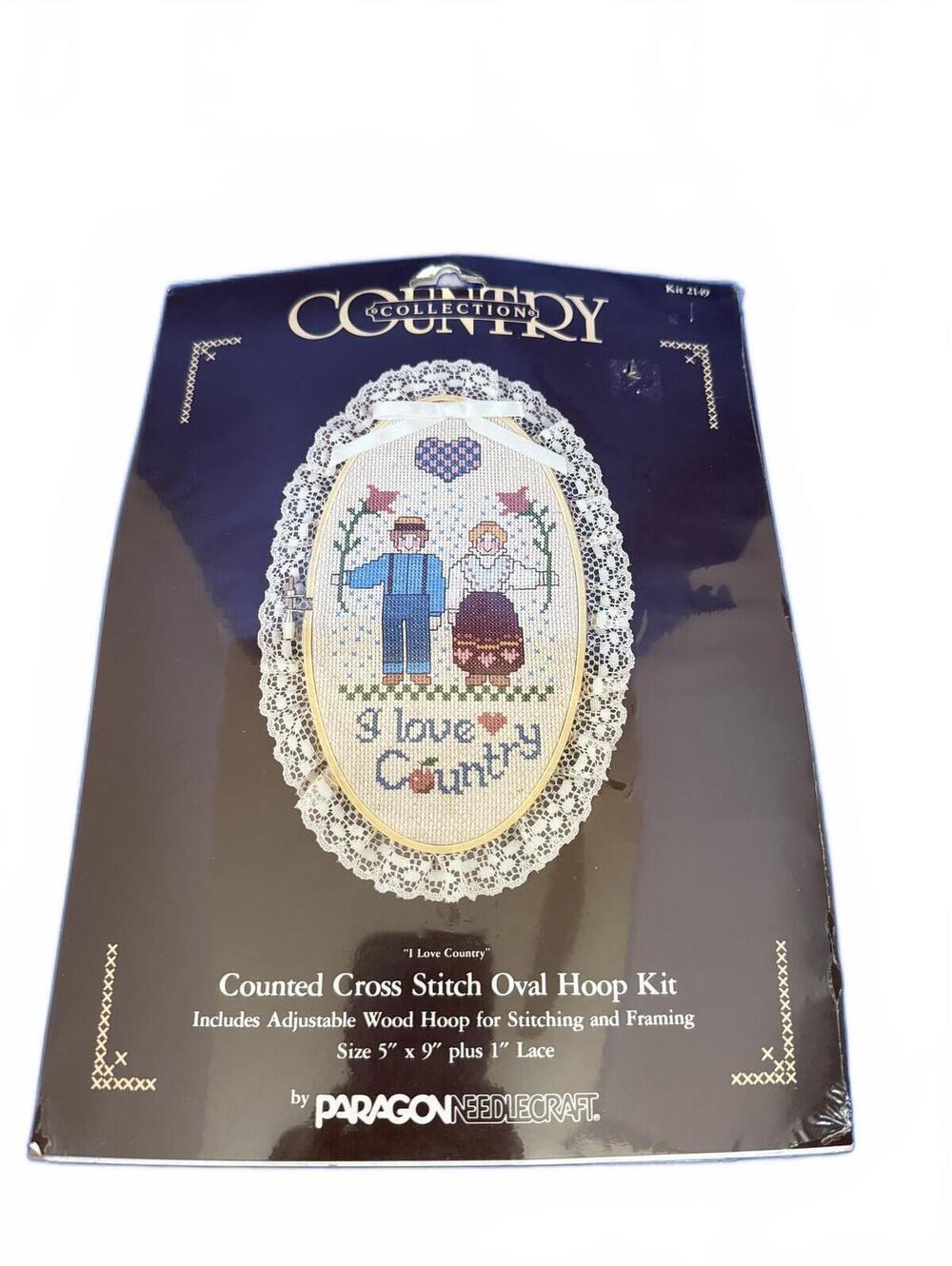 Vintage Paragon Needlecraft Country Collection Welcome Counted Cross Stitch Kit